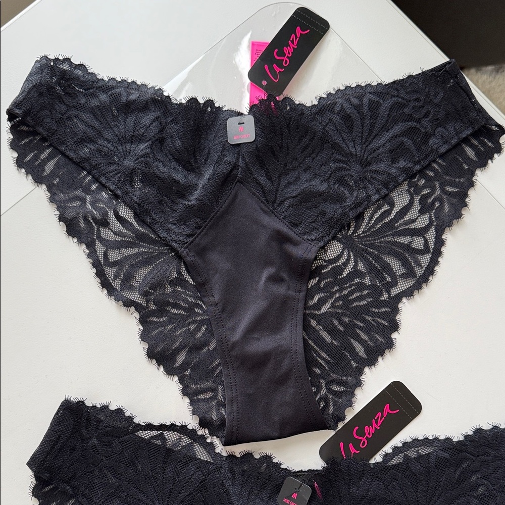 La SENZA Black Lace Panties Set